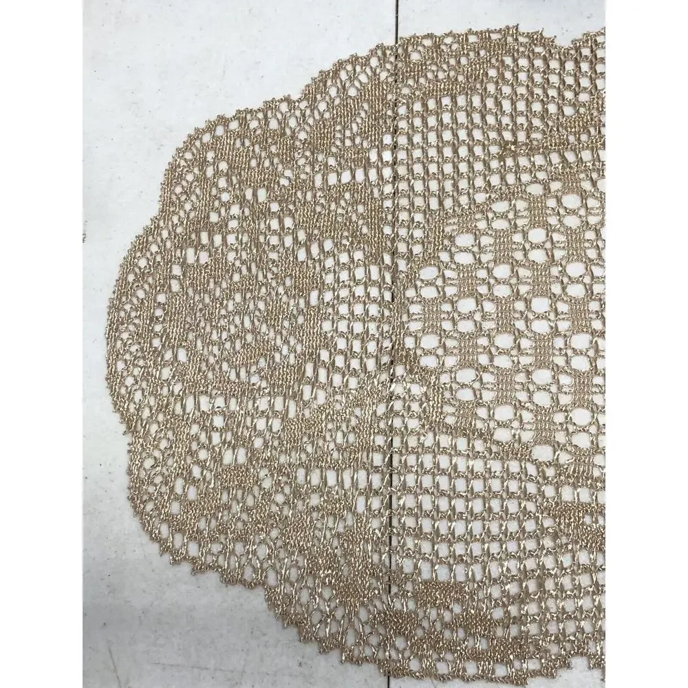HERITAGE LACE Biege Homespun Runner - 33